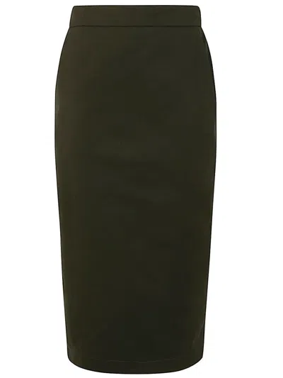 Max Mara Cognac Pencil Skirt Clothing