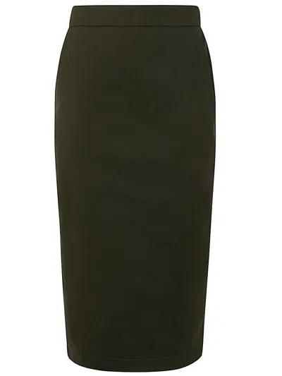 MAX MARA MAX MARA COGNAC PENCIL SKIRT CLOTHING