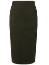 Max Mara Skipper Seamed Midi Pencil Skirt In Green
