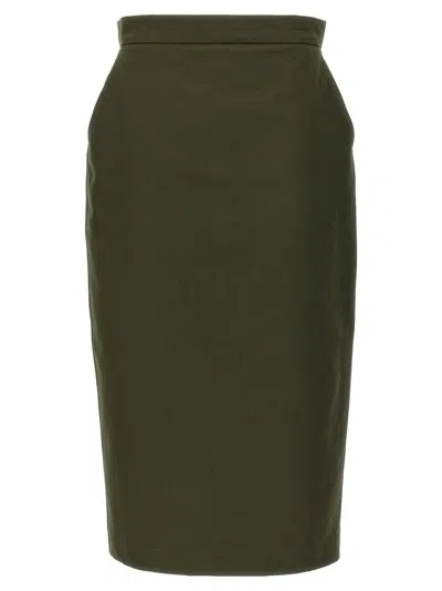 Max Mara 'cognac' Skirt In Green