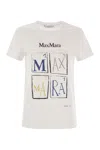 Max Mara Maxmara Women Colibri - Cotton T-shirt With Front Print In White