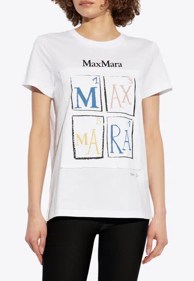 MAX MARA COLIBRI PRINTED CREWNECK T-SHIRT