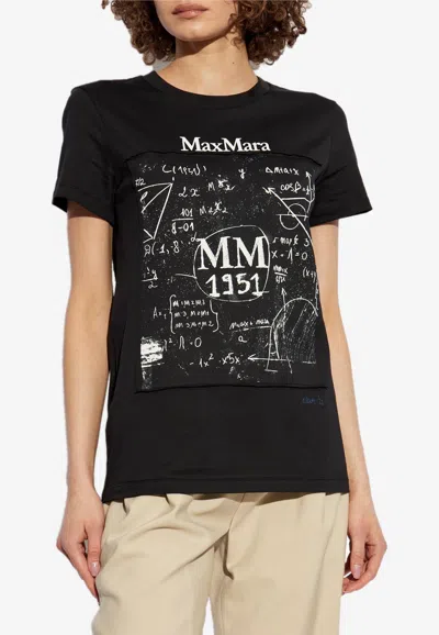 MAX MARA COLIBRI PRINTED CREWNECK T-SHIRT