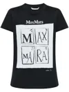 Max Mara Colibri Logo Print T-shirt In Black