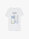 Max Mara Graphic Print Short Sleeve Top Collection In White