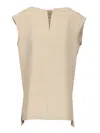 Max Mara Colimbo Linen Top In Neutral