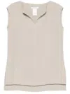 Max Mara Maxmara Colimbo Top Beige In Nude