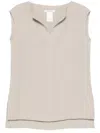 Max Mara Maxmara Colimbo Top Beige In Neutrals