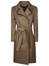 Max Mara Studio Collage Cappotto In Brown