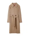 Max Mara Madame Virgin Wool And Ecru Cashmere Coat In Nude