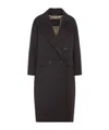 Max Mara Double-breasted Coat In Brown