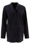 Max Mara Lesena Technical Fabric Jacket In Black