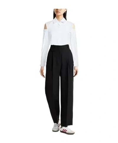 Max Mara Collared Button-down Long-sleeve Shirt In Black