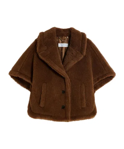 MAX MARA BUTTON-UP TEDDY-TEXTURED JACKET