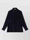 Max Mara Collared Jacket Long Sleeves Buttoned Cuffs In Black