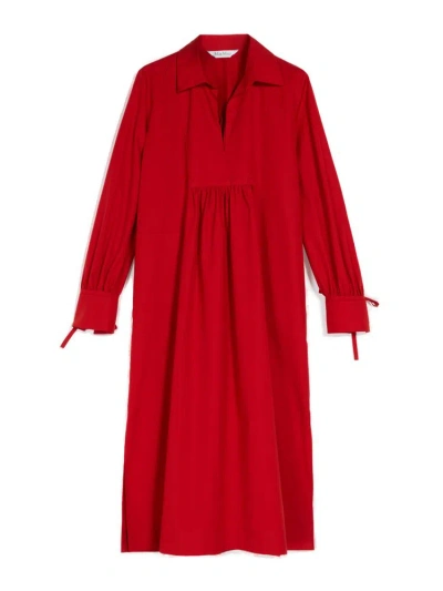 Max Mara Collared Long In Red