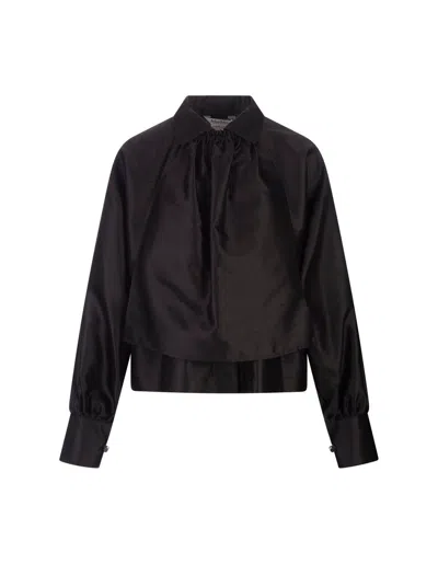 Max Mara Collared Long In Black