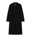 Max Mara Collared Long-sleeved Coat In Black