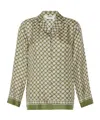 Max Mara Collared Long-sleeved Shirt In Multi