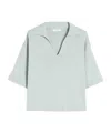 Max Mara Collared Pullover In Blue