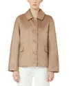 Max Mara Padded Jacket In Water-repellent Canvas In Brown