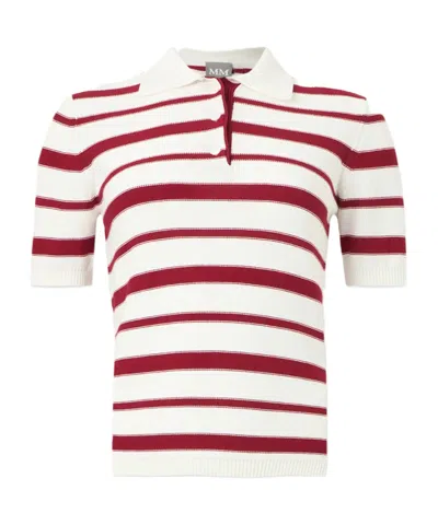 Max Mara Collared Short-sleeved Knit Sweater In Multi
