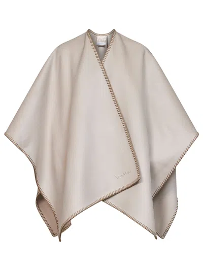 Max Mara Colomba Cape In Beige