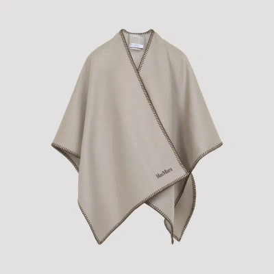 Max Mara Colomba Cape Os In Gray