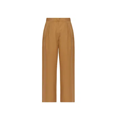 Max Mara Colonia Trousers Women In Brown