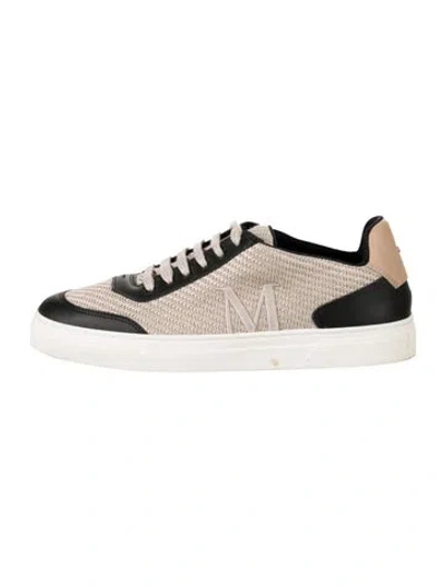 Pre-owned Max Mara Colorblock Pattern Sneakers In Black