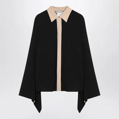 Max Mara Colour-block Shirt In Black