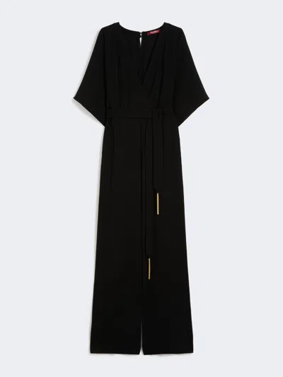 Max Mara Combinaison En Cady Léger In Black