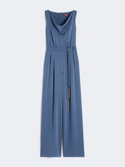 Max Mara Combinaison En Satin Léger In Pink