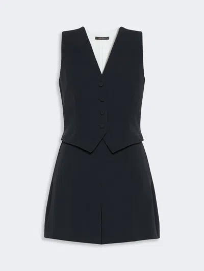 Max Mara Combinaison Short En Cady In Blue