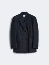 Max Mara Comfort-fit Denim Blazer In Black