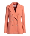 Max Mara Double-breasted Wool-blend Twill Blazer In Brown