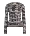 Max Mara Comfy Thin Wool Knit Sweater In Gray
