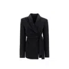Max Mara Comma Piano Jacket In Black