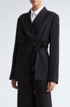 Max Mara Comma Piano Jacket In Black