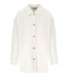 Max Mara Comma White Shirt Jacket In White