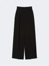 Max Mara Compact Cady Trousers In Black