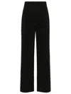 Max Mara Compact Cady Trousers With Invisible Left-side Zip In Blue