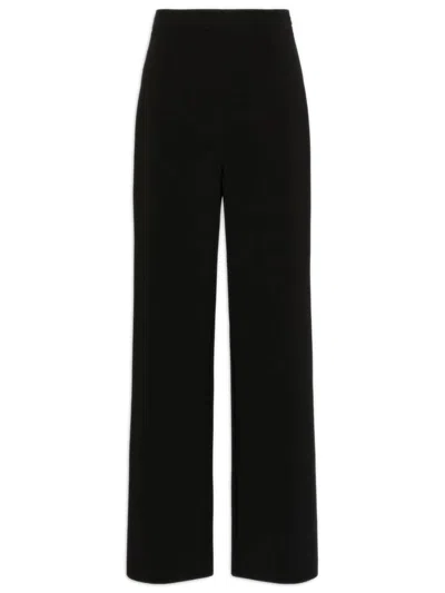 MAX MARA MAX MARA COMPACT CADY TROUSERS WITH INVISIBLE LEFT-SIDE ZIP