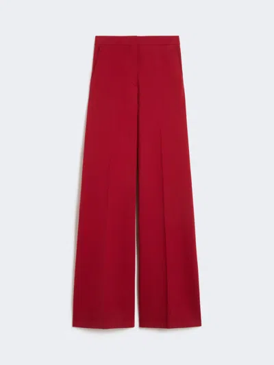 Max Mara High-waisted Casual Pants In Red