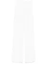 Max Mara Compact Jersey Trousers In White