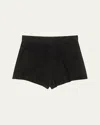 Max Mara Con Cedro Leather Trouser In Black