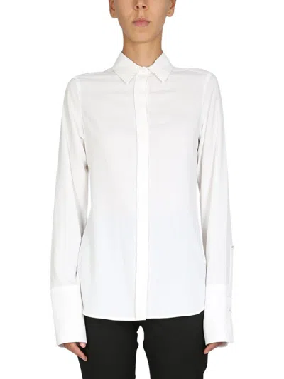 Max Mara Concealed Fastened Shirt In White