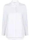 Max Mara Cotton-blend Shirt In White