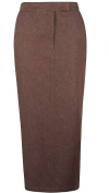 Max Mara Concealed Fastening Trousers In Brown