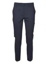 Max Mara Concealed-fastening Trousers In Blue